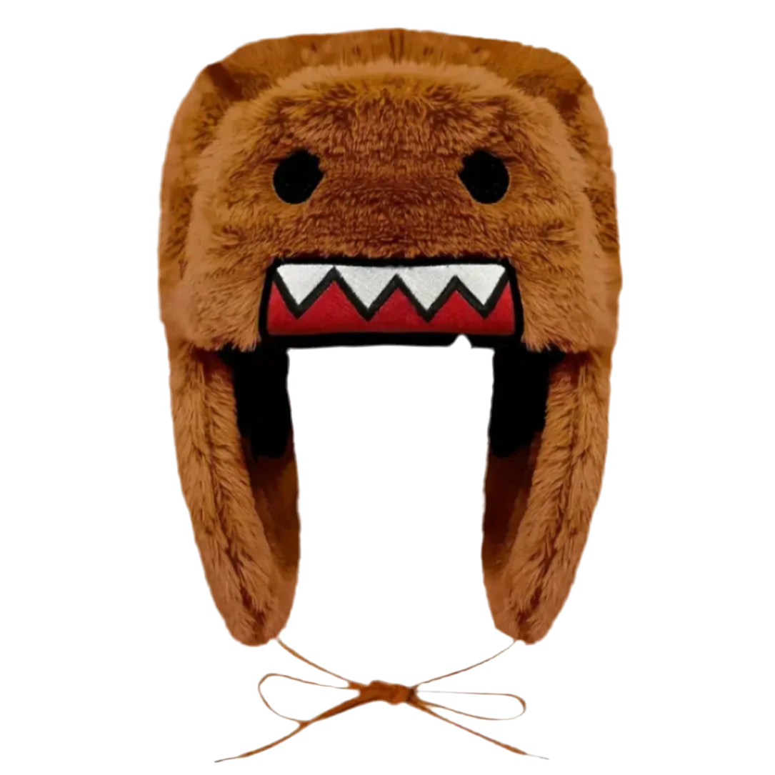 Y2K Fluffy Domo Kun Ushanka Hat - Plushverse