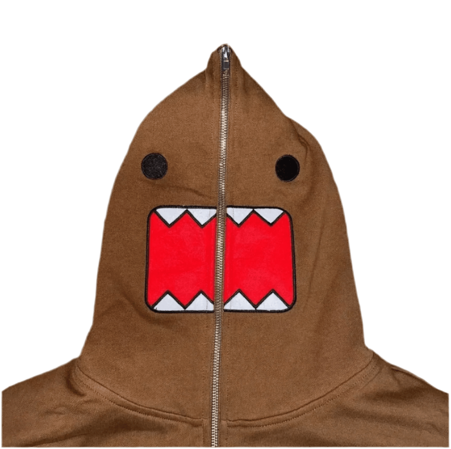 Y2K Domo Kun Full Zip Hoodie Streetwear Aesthetic - Plushverse