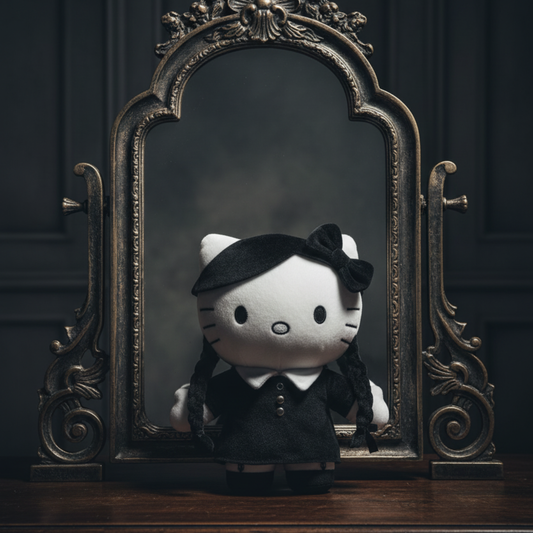 Wednesday Kitty Plush Plushverse