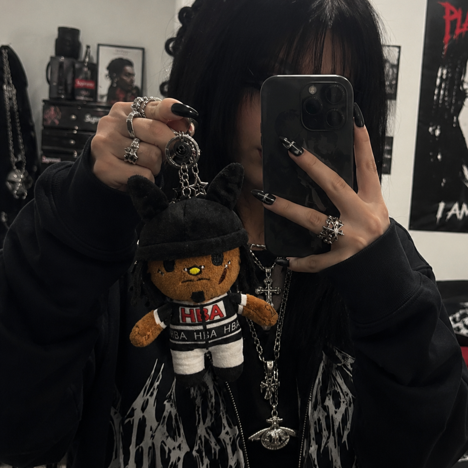 Playboi Kitty Keyring Plush Plushverse