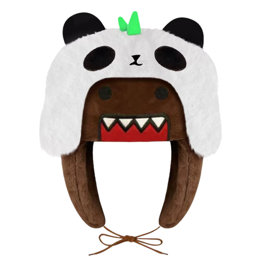 Panda Domo Kun Ushanka Hat Plushverse