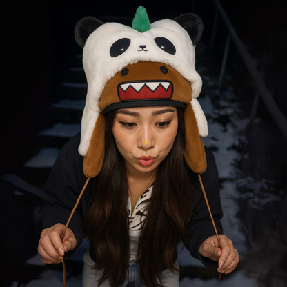 Panda Domo Kun Ushanka Hat Plushverse