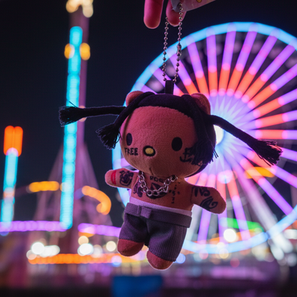 Sicko Kitty Keyring Plush Plushverse