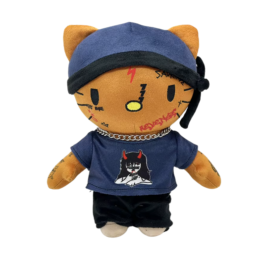 Máscara de esquí x Muñeca de peluche de Hello Kitty