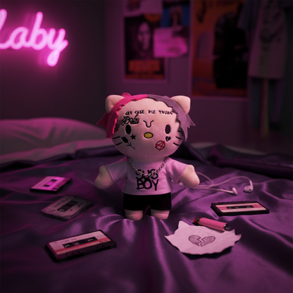 Muñeca de peluche de Lil Peep x Hello Kitty